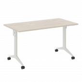 X-Pull Стол складной мобильный X.M-3.7 Денвер светлый/Белый металл 1380*720*753 X-Pull Стол складной мобильный X.M-3.7 Денвер светлый/Белый металл 1380*720*753