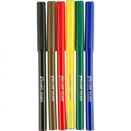 Фломастеры №1 School ColorPics набор 6 цв.,вентилир.,смыв., блист. упак