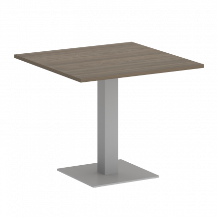Home Office Стол квадратный VR.SP-5-90.2 Вяз/Серый металл 900*900*750