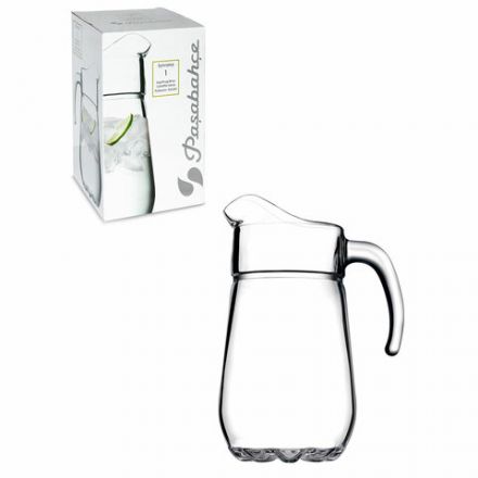 Кувшин прозрачный, объем 1370 мл, фактурное стекло, PASABAHCE "СИЛЬВАНА", фирменная подарочная упаковка, 43334