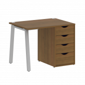 Home Office Стол письменный VR.SP-3-98.4.A Орех/Серый металл 980*720*750 Home Office Стол письменный VR.SP-3-98.4.A Орех/Серый металл 980*720*750