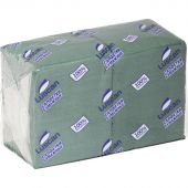 Салфетки бумажные Luscan Profi Pack 1-слойные 24х24 зеленые 400 штук в упаковке
