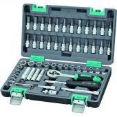 Набор инструмента STELS, CrV, 57 предметов, кейс(14101)