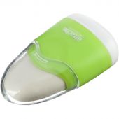 Точилка Attache Selection с контейнером и ластиком зеленая/белая