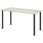Стол обеденный Комус МДС 150х70 серый/черный