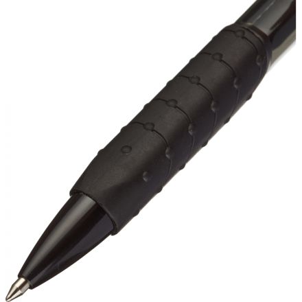 Ручка шариковая автоматическая Kores K6 черная (толщина линии 0.5 мм)