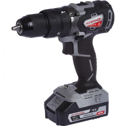 Дрель-шуруповерт аккум. ударная ИНТЕРСКОЛ ДАУ-13/18В 2АКБ(2Ач) (574.2.2.70)