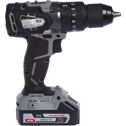 Дрель-шуруповерт аккум. ударная ИНТЕРСКОЛ ДАУ-13/18В 2АКБ(2Ач) (574.2.2.70)