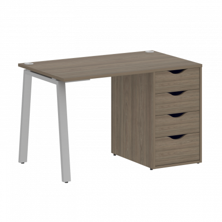 Home Office Стол письменный VR.SP-3-118.4.A Вяз/Серый металл 1180*720*750