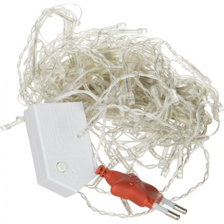 Электрогирлянда Бахрома 3 х 0.5 м , IP20,80 LED, бел, 8 реж, 3556845