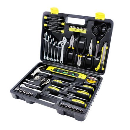 Набор инструментов универсальный, 60 предметов, пластиковый кейс, ГРАНДМАСТЕР, 671338