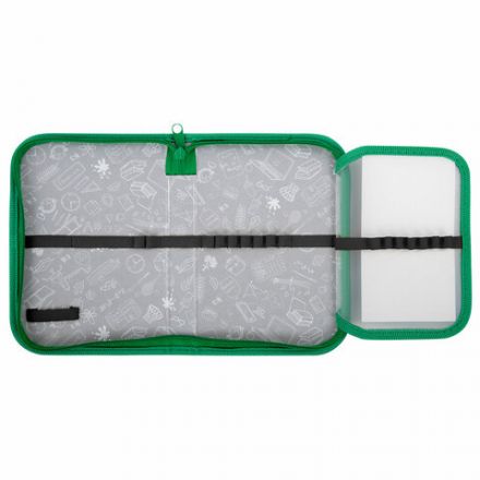 Пенал ПИФАГОР, 1 отделение, 1 откидная планка, полиэстер, 19х13 см, "Dive into drive", 272292