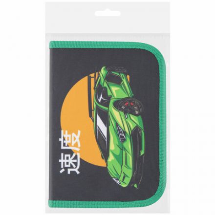 Пенал ПИФАГОР, 1 отделение, 1 откидная планка, полиэстер, 19х13 см, "Dive into drive", 272292