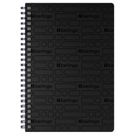 Бизнес-тетрадь A5, 80л., Berlingo "Your Way", клетка, на силиконовом гребне, 80г/м2, пластик обложка 600мкм, черная Бизнес-тетрадь A5, 80л., Berlingo "Your Way", клетка, на силиконовом гребне, 80г/м2, пластик обложка 600мкм, черная