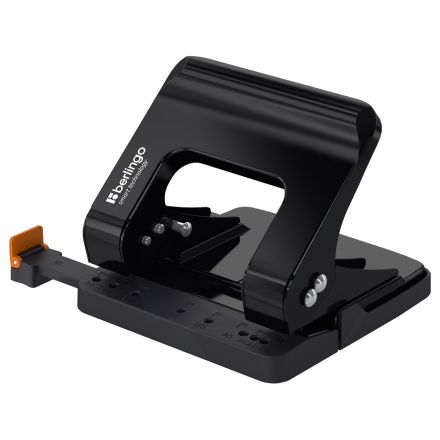 Дырокол энергосберегающий Berlingo "Smart Technology" 25л., металлический, фиксатор, линейка, черный Дырокол энергосберегающий Berlingo "Smart Technology" 25л., металлический, фиксатор, линейка, черный