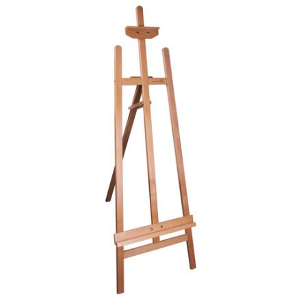 Мольберт напольный из бука, 158х50х87 см, высота холста до 121 см, лакированный, BRAUBERG ART CLASSIC, 192259
