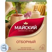 Чай Майский Цейлон Отборный черный 100 пакетиков