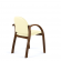 Стул Джуно D8 (темный орех)  S-0415 (желто-бежевый)