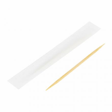 Зубочистки бамбуковые 1000 штук в индивидуальной упаковке, WELDAY (ВЭЛДЭЙ), 607568