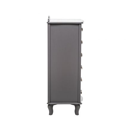 Комод Leset "Джульетта" узкий (6 ящ.), Серый ясень