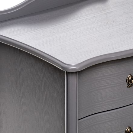 Комод Leset "Джульетта" узкий (6 ящ.), Серый ясень