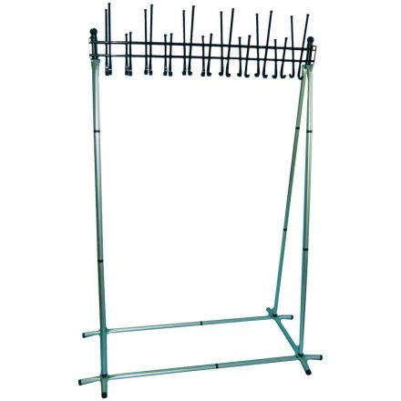 Вешалка напольная групповая Титан "Алла-Ц", 1300*1800*700 мм, металл, цвет алюминий, 22 крючка