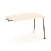 Estetica Стол приставка к опорным тумбам ES.SPR-2-VK Сатин/Латте металл 1180*730*750