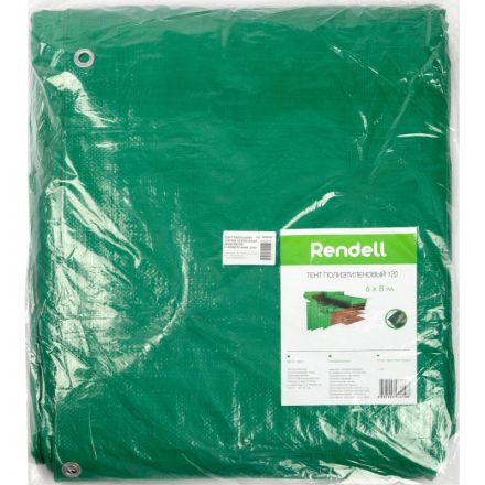 Тент ТАРПАУЛИН 120г/м2 усиленный край 6мx8м с люверсами_0260