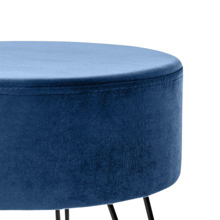 Пуф Leset Кома, велюр Дарк Блю Дарк Блю, Ткань Велюр