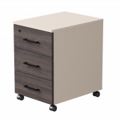 Тумба мобильная Everprof EVO 406х540х608 Кашемир/Кашемир/Дуб Пасадена