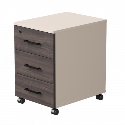 Тумба мобильная Everprof EVO 406х540х608 Кашемир/Кашемир/Дуб Пасадена