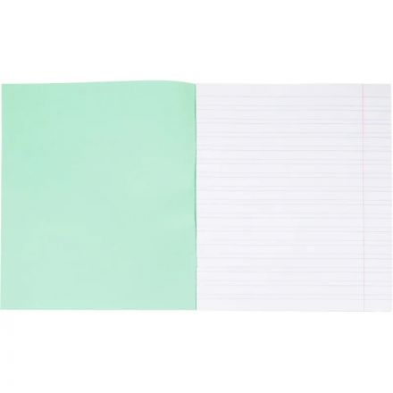 Тетрадь в зеленом офсете  12 л., узкая линия, штука,100% белизна