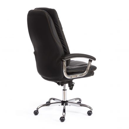 Кресло SOFTY LUX  кож/зам, черный, 36-6