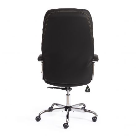 Кресло SOFTY LUX  кож/зам, черный, 36-6