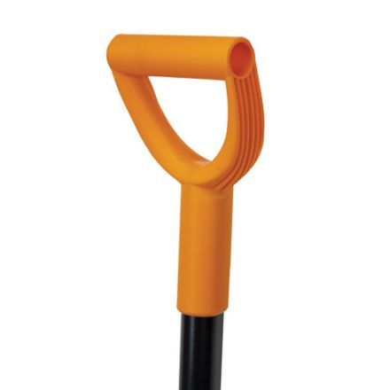 Лопата совковая стальная 24х27 см, ОБЩАЯ ДЛИНА 120 см, черенок сталь, V-ручка, RABBITEX (РАББИТЕКС) "STRONG METAL", 700482