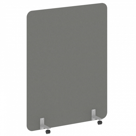 R-line Перегородка на металлических опорах, на роликах DP.R-140-180 Металлик/Серый металл 1400*18*1800