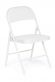 Стул складной FOLDER (mod. 032) / 1 шт. в упаковке каркас: металл, сиденье/спинка: экокожа, 41*51*76см, белый