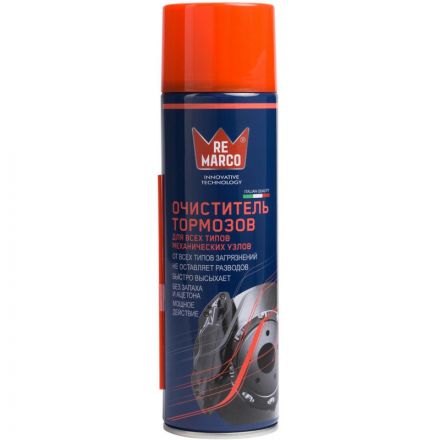 Очиститель тормозов BRAKE CLEANER (аэр.),  500 мл RE MARCO RM-750