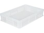 Ящик 600х400х120 мороз. перфорированный, без ручек  натуральный