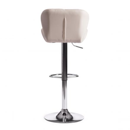 Стул барный BIAGGIO (mod. KY717) металл/экокожа, 44*50*83-103 см, белый/хром