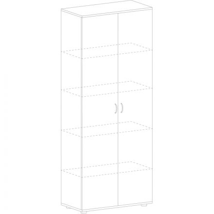 Шкаф SL Imago   закрытый СТ-1.9 белый (крем) (СТ-1,Д-1Пр,Д-1Л)