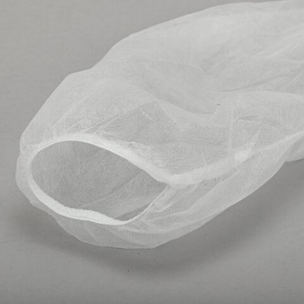 Халат одноразовый белый на липучках КОМПЛЕКТ 10 шт., XXL, 56-58 размер, 110 см, рукав на резинке, 25 г/м2, СНАБЛАЙН