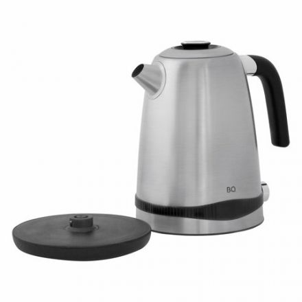 Чайник BQ (БИ-КЬЮ) KT1724SW, 1,7 л, 2200 Вт, закрытый нагревательный элемент, ТЕРМОРЕГУЛЯТОР, стальной, 86189269