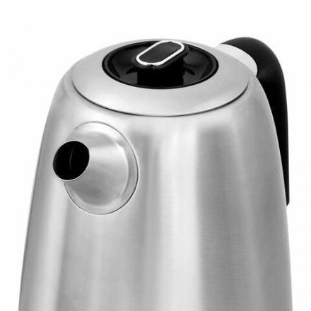 Чайник BQ (БИ-КЬЮ) KT1724SW, 1,7 л, 2200 Вт, закрытый нагревательный элемент, ТЕРМОРЕГУЛЯТОР, стальной, 86189269