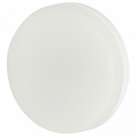 Лампа светодиодная ЭРА RED LINE, 12 (110) Вт, цоколь GX53, таблетка, холодный белый свет, 30000 ч., LEDGX12W865GX53, Б0048014