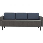 Диван 0MX_ТF_М27 Select 3-М, ткань рогожка серый/синий