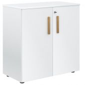 Шкаф с глухими малыми дверьми и топом FLC 80.1(Z) Белый премиум/Белый премиум 802х429х818 FORTA