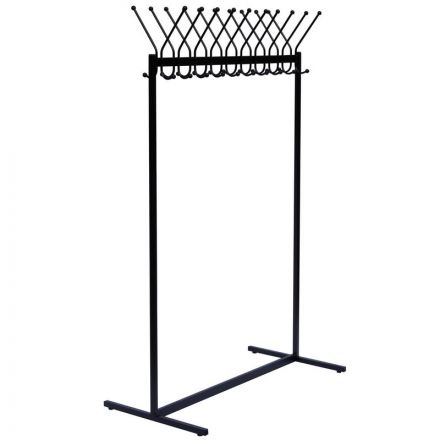 Вешалка гардеробная КР-12Л на 20 персон черная