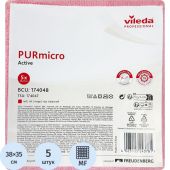 Салфетка хозяйственная ПУРМикро красная 5 шт/уп Салфетка хозяйственная ПУРМикро красная 5 шт/уп