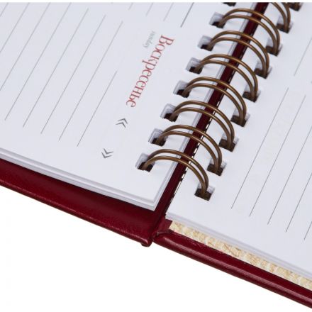 Планинг недатированный Attache Sidney Nebraska искусственная кожа 64 листа бордовый (305х130 мм)